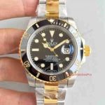 Noob Factory Replica Rolex Submariner 2 Tone Watch Black Dial Ceramic Bezel